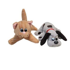 Tonka Pound Puppies Lot of 1 Puppy And 1 Pur-r-ries Plush Stuffed Animal